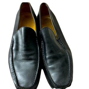 Lord Spencer black leather inside and outside men’s loafers size 43 European